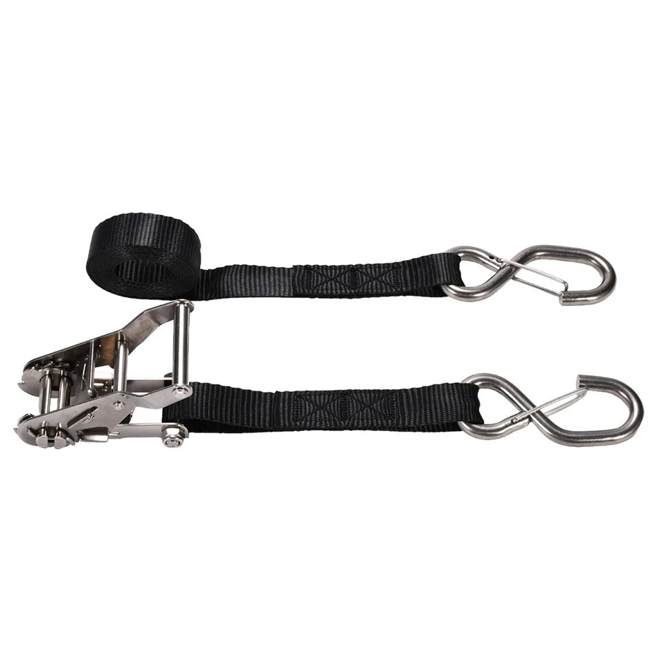 1-1/16 Inch Stainless Steel Ratchet Tie Down Strap With Locking S Hook price